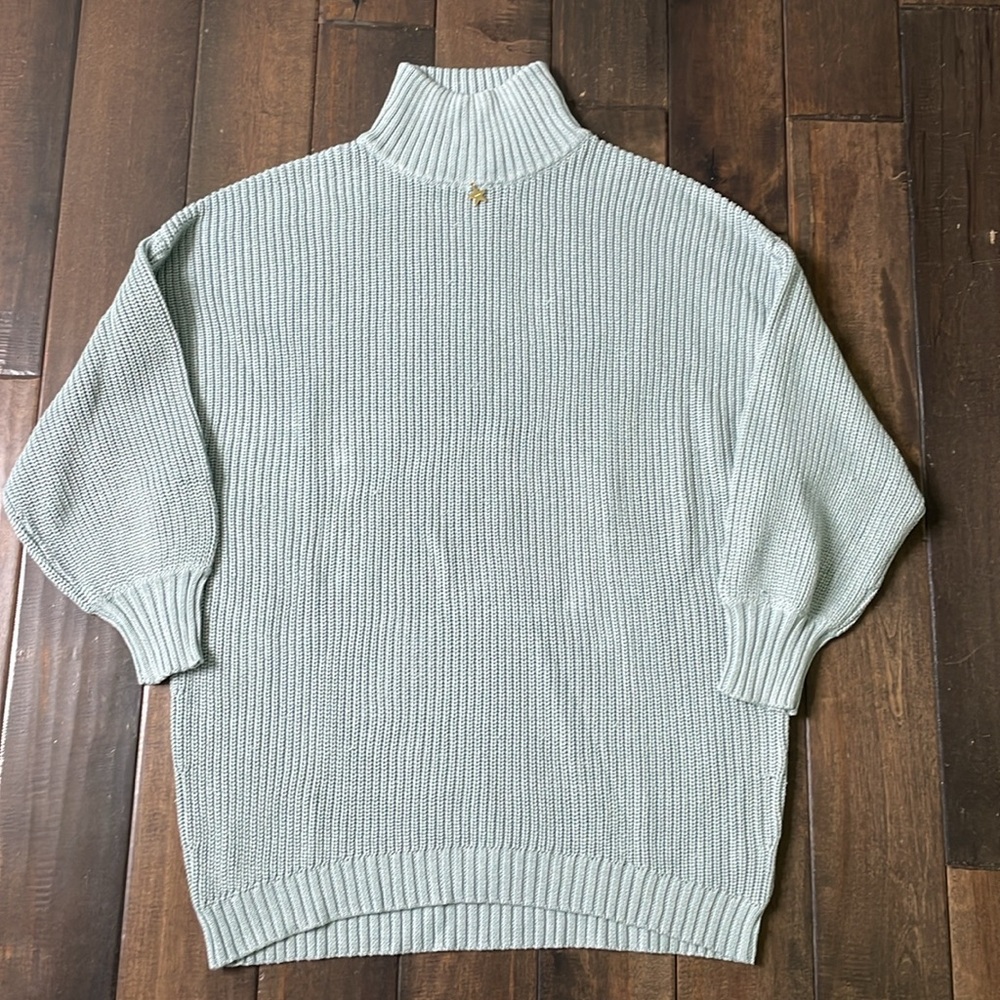 STAUD Blue star sweater size small